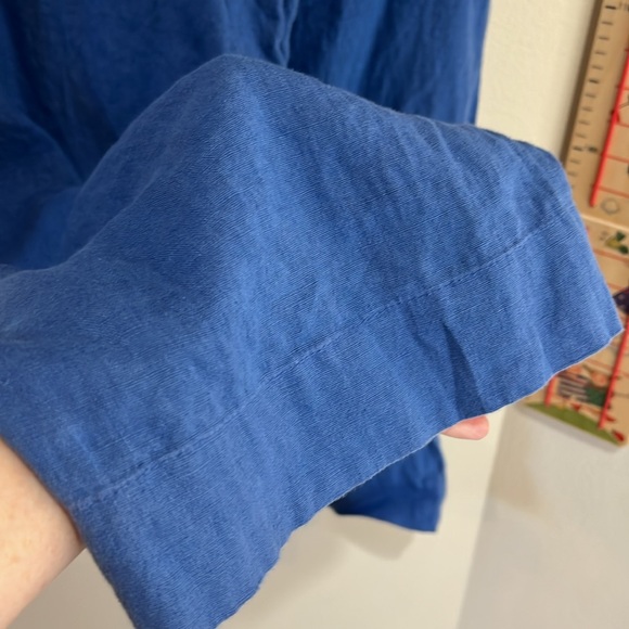 Tahari gorgeous blue linen pants S - Picture 4 of 6